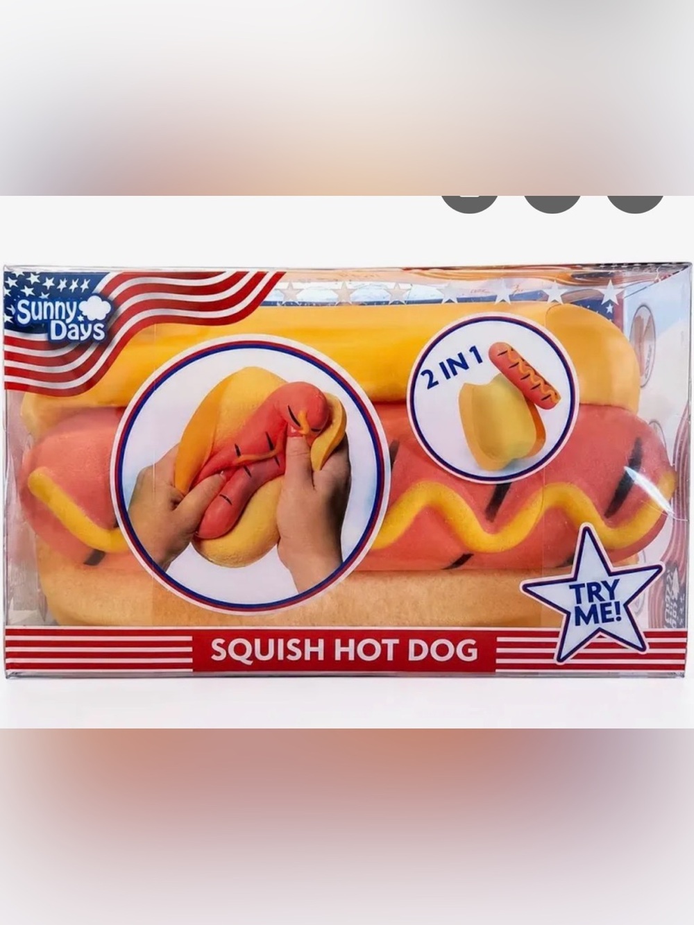 Sunny Days Squish Hot Dog Squishy